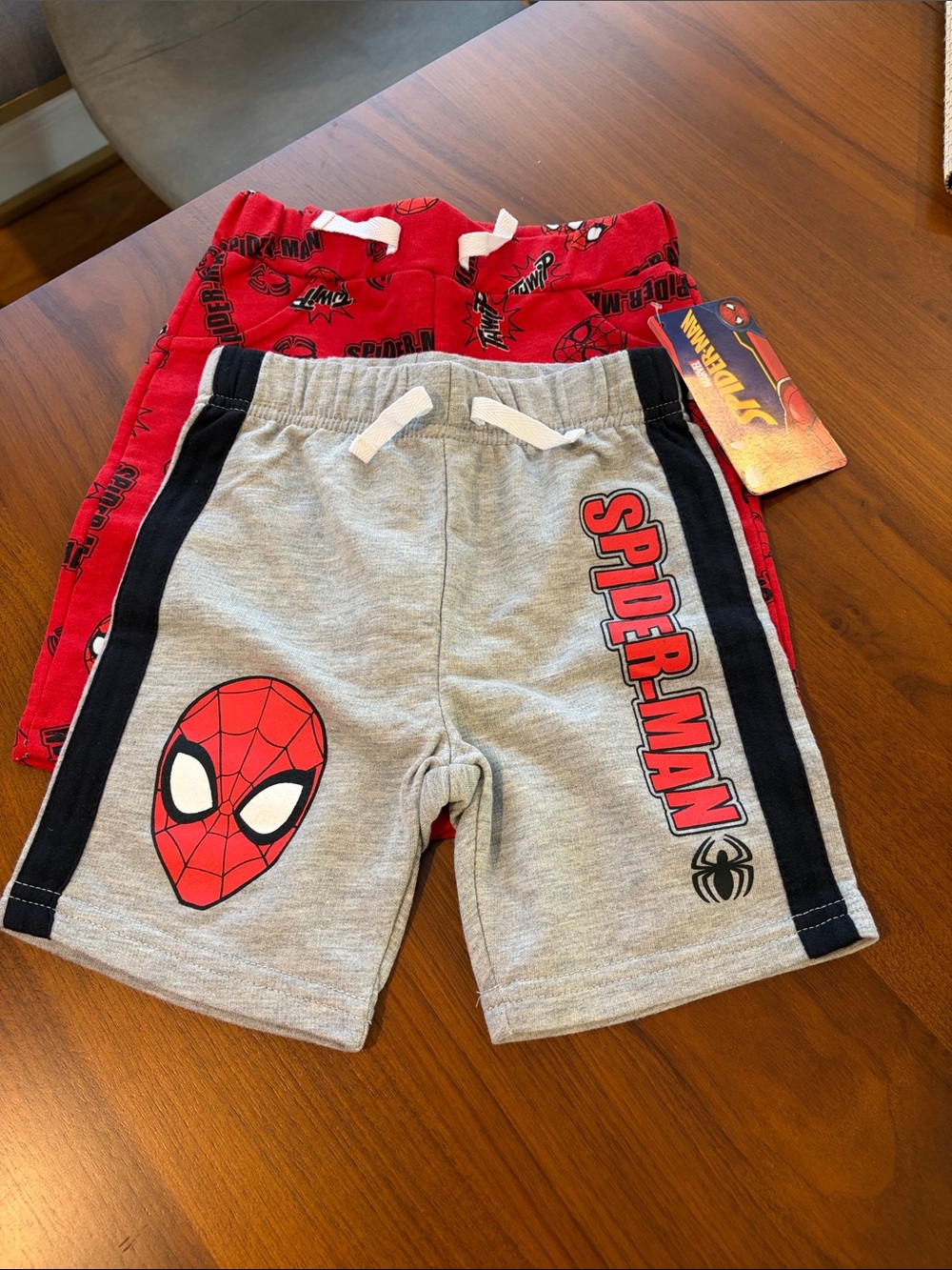 Marvel Spider-Man Red & Gray Boys Shorts 2-Pack